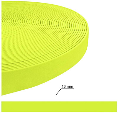 Voděodolný plochý popruh NEON – šířka 16 mm (metráž)